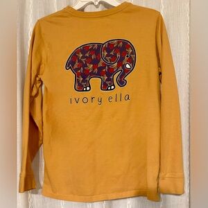 Ivory Ella Women's Yellow/orange Long Sleeve T-shirt.     Sz. SM